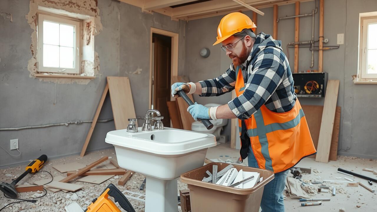 Demolition and removal of existing fixtures