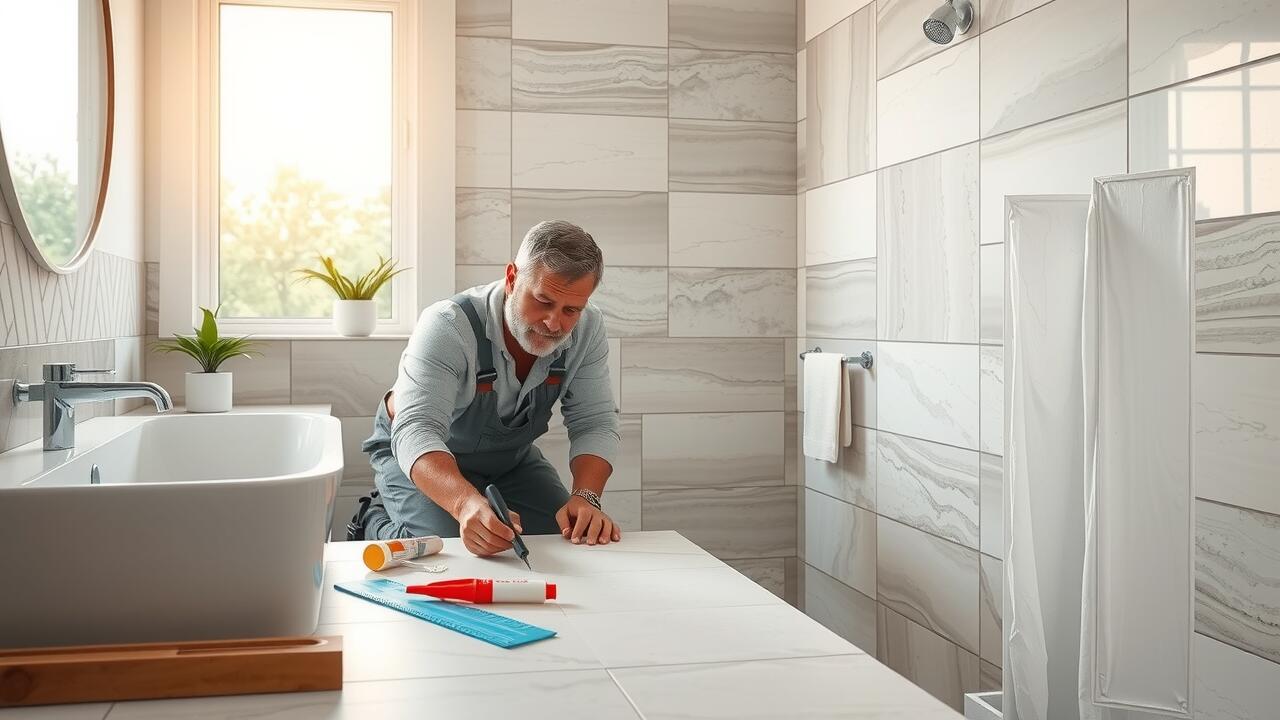 What is the correct way to tile a wall?